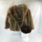 Vintage mink fur shoulder coat & hat