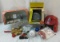 Vintage toys including Ertl circular toy saw & box