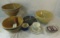 Vintage Stoneware Bowls, Red Wing Cup & Saucer