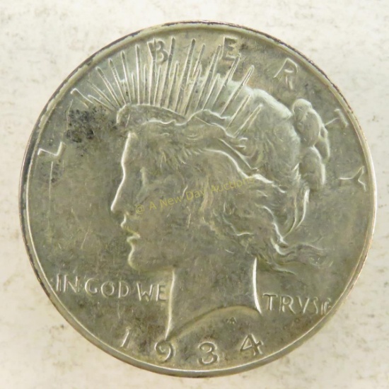 1934 D Peace Silver Dollar