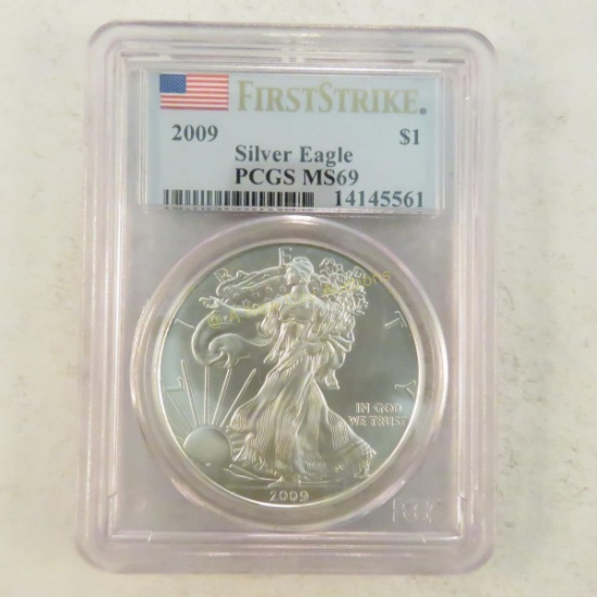 2009 American Silver Eagle First Strike PCGS MS69