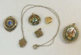 Gold filled necklace, charms, pendants and lockets