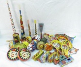 Vintage Tin Noisemakers, J. Chein, Ohio Art