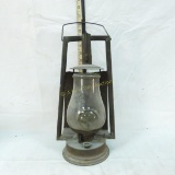 Inspectors Lantern With Bullseye Glass Globe