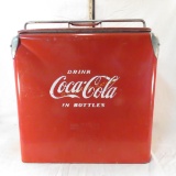 Vintage Drink Coca Cola In Bottles Metal Cooler