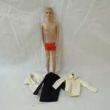 Vintage blonde fuzzy head Ken doll