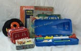 Vintage children's musical instruments & books