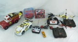 RC helicopters, car, misc toys