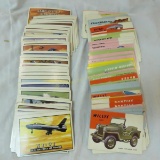 60+ World on Wheels & 45+ Topps Airplane Cards