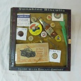 Sunshine biscuits glass cover with collectibles