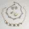 2 Vintage necklace & clip earring sets