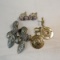 3 pairs signed Dauplaise clip earrings