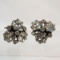 Vintage Wingback Rhinestone Earrings