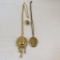 2 Vintage gold tone lockets and ring