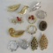 13 Vintage signed Gerry's Brooches