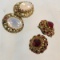 2 pairs of vintage West Germany clip earrings