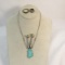 Sterling Silver Necklace, earrings, 2 rings 19gtw