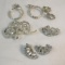 Vintage Rhinestone brooches and earrings