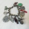 Vintage Asian theme chunky charm bracelet