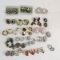 23 pairs of clip earrings