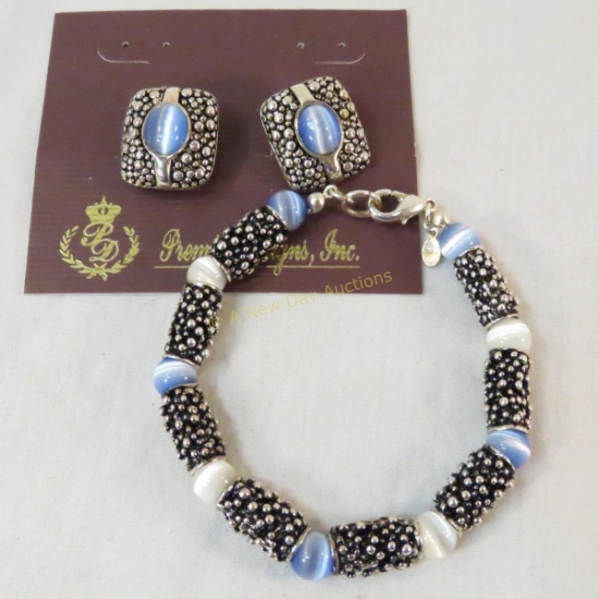 Premiere Designs bracelet & earring demi-parure