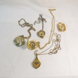 5 pendant watches with 4 chains