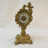Antique Waterbury Cherub Table Clock
