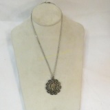 Mercury Dime cutout pendant necklace