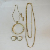 Signed Trifari Gold tone Jewelry