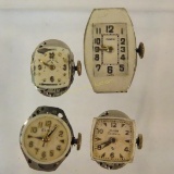 4 vintage Elgin ladies watch movements