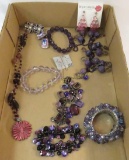 Purple and pink fashion jewelry, some new