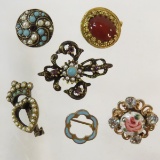 6 Vintage & Antique Brooches