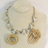Signed Sarah Coventry Brooches and Necklace