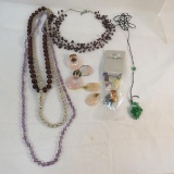 5 semi precious stone necklaces & more