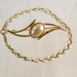 Signed Napier brooch & bracelet