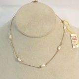 Vintage Winard 14kgf & cultured pearl necklace