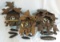3 vintage wooden bird theme German cuckoo clocks
