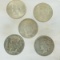 5 Peace Silver Dollars 1922 - 1924