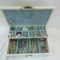 Vintage jewelry box, faux pearls & other jewelry