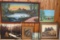 6 original paintings- 3 framed