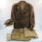 WWII US Military Jacket With Insignia Cap & More
