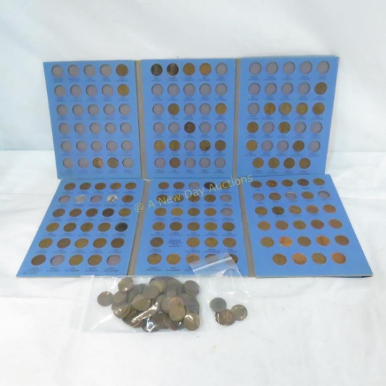 Lincoln Wheat Cent Books & Loose coins