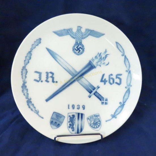WWII German Meissen Plate IR 465 1939