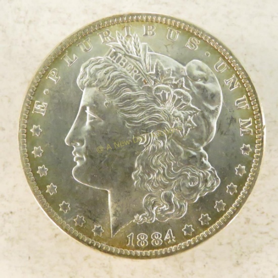 1884 O Morgan Silver Dollar AU