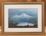 Original Mountain view pastel by 