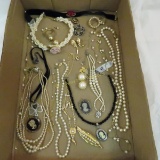 1928, faux pearl, black bead & other jewelry
