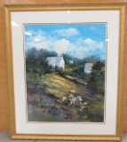 Original hillside painting- signed Schuster