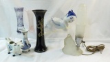 Vintage Vases, Lamp, Delftware, Asian Sculpture