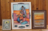DeGrazia, Pena & other signed print - all framed