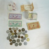 Mixed Foreign Coins & Currency